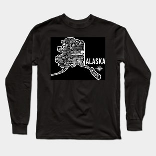 Alaska Map Long Sleeve T-Shirt